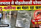 जलभराव से मोहल्लेवासी परेशान, डेंगू-मलेरिया का मंडरा रहा खतरा