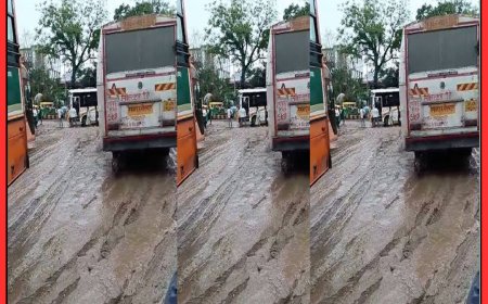 प्रयागराज में अस्थाई बस अड्डे की बदहाल व्यवस्था, यात्रियों को हो रही भारी परेशानी